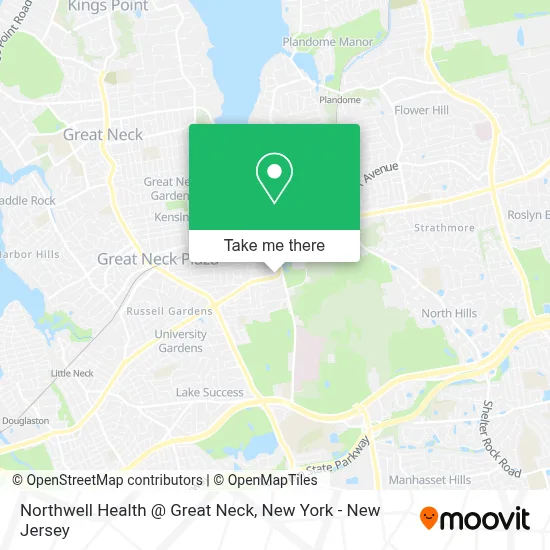 Northwell Health @ Great Neck map