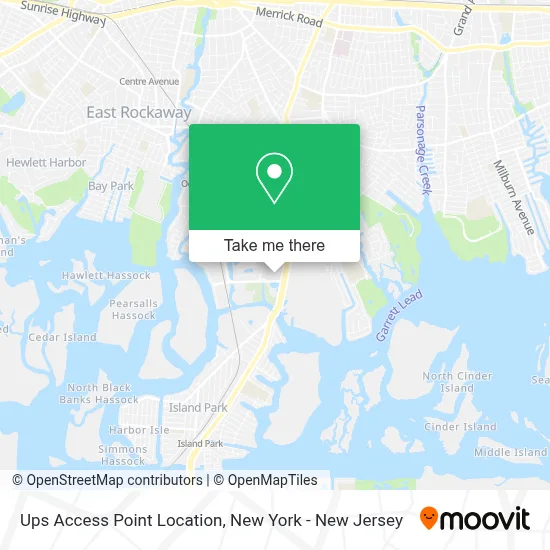 Ups Access Point Location map