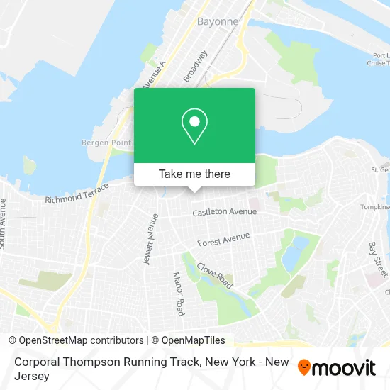 Corporal Thompson Running Track map