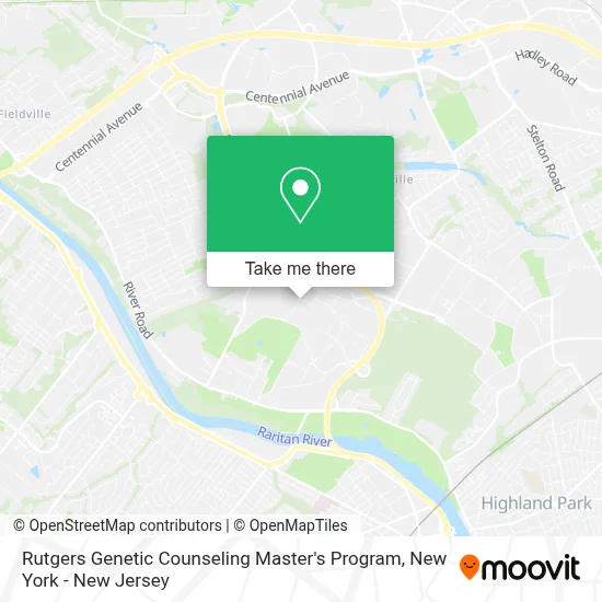 Rutgers Genetic Counseling Master's Program map