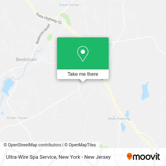 Ultra-Wire Spa Service map