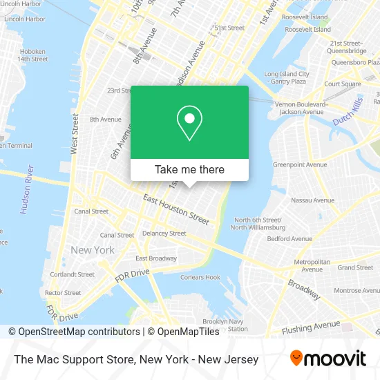 The Mac Support Store map