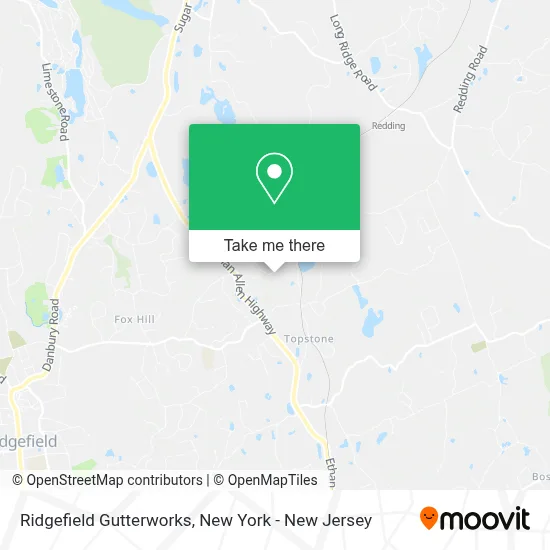 Ridgefield Gutterworks map