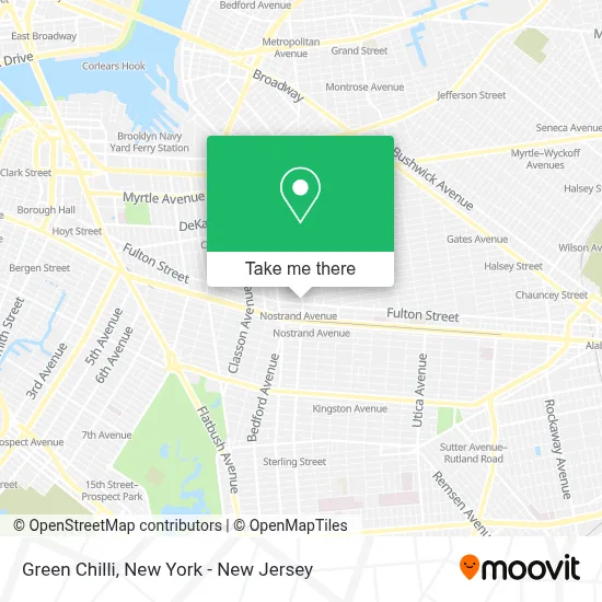 Green Chilli map