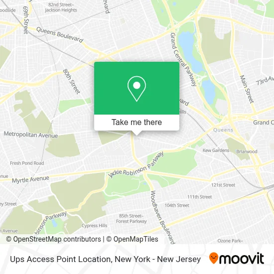 Ups Access Point Location map
