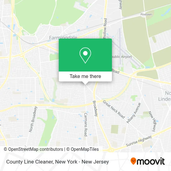 County Line Cleaner map
