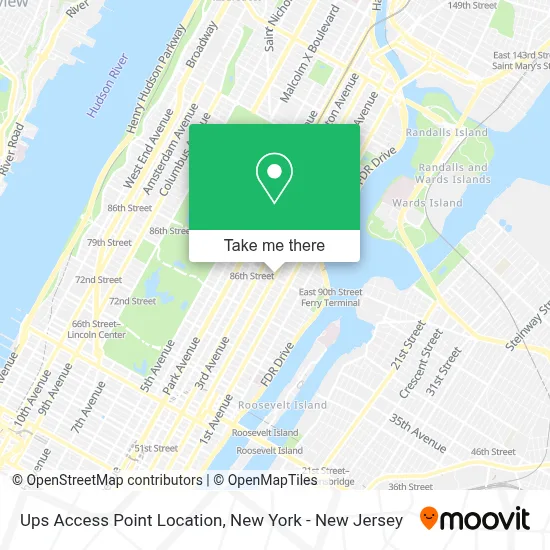 Ups Access Point Location map