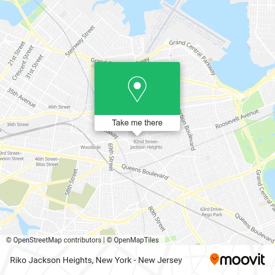 Riko Jackson Heights map