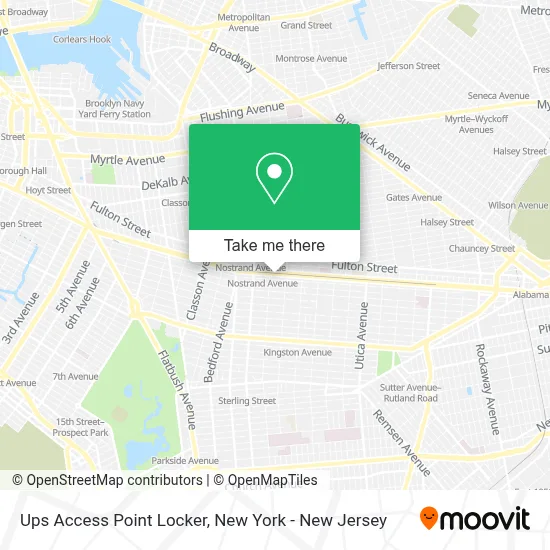 Ups Access Point Locker map
