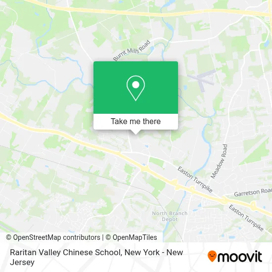 Raritan Valley Chinese School map