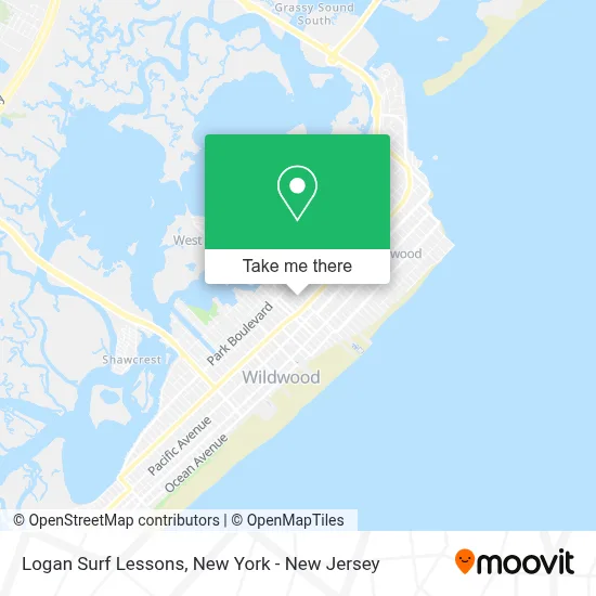 Logan Surf Lessons map