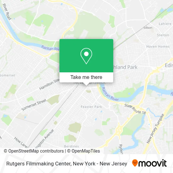 Rutgers Filmmaking Center map
