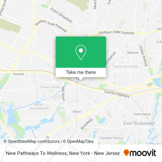 New Pathways To Wellness map