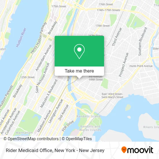 Rider Medicaid Office map