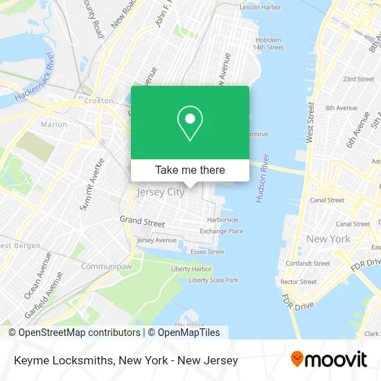 Keyme Locksmiths map