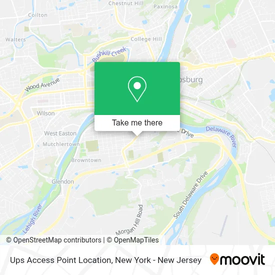 Ups Access Point Location map