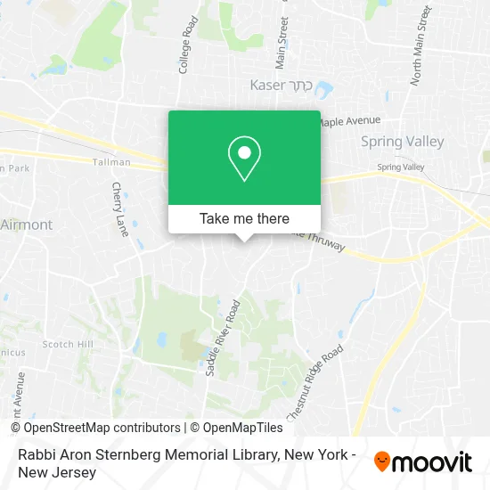 Rabbi Aron Sternberg Memorial Library map