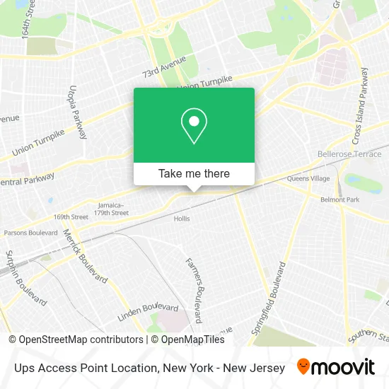 Ups Access Point Location map