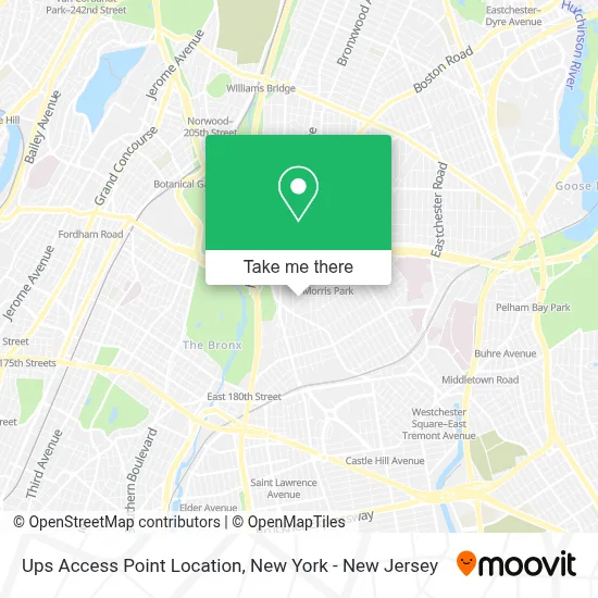 Ups Access Point Location map