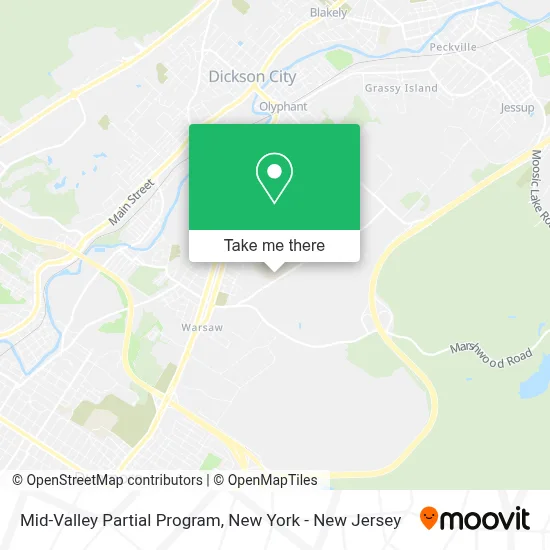 Mid-Valley Partial Program map