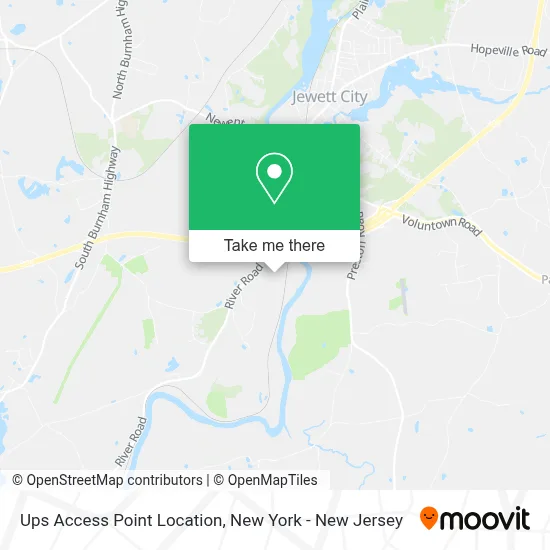 Ups Access Point Location map