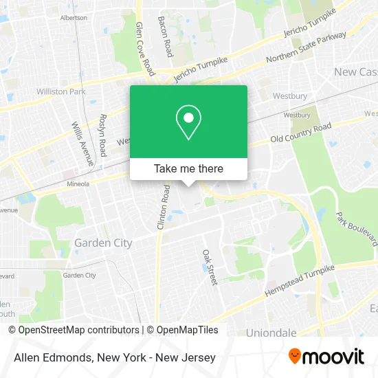 Allen Edmonds map