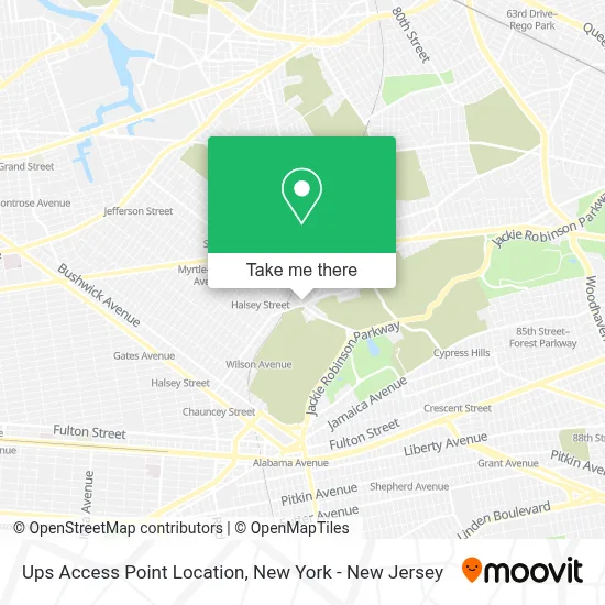 Ups Access Point Location map