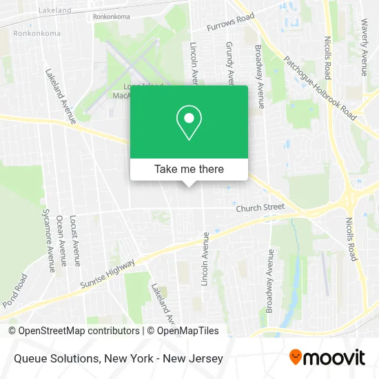 Queue Solutions map
