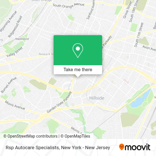 Rsp Autocare Specialists map