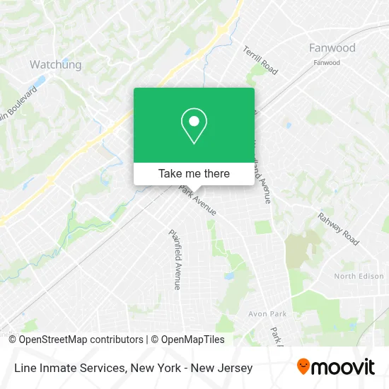 Line Inmate Services map