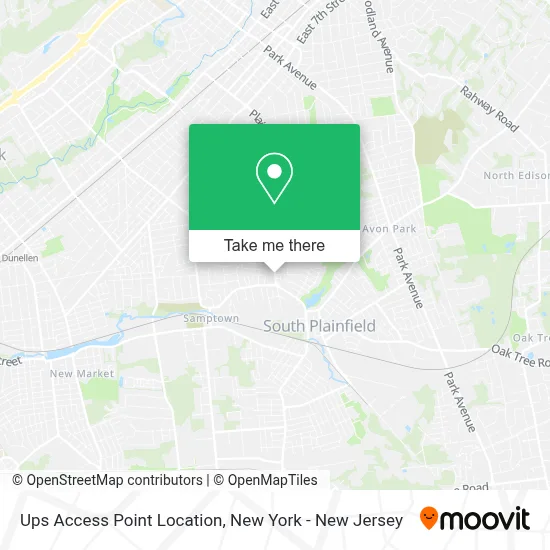 Ups Access Point Location map
