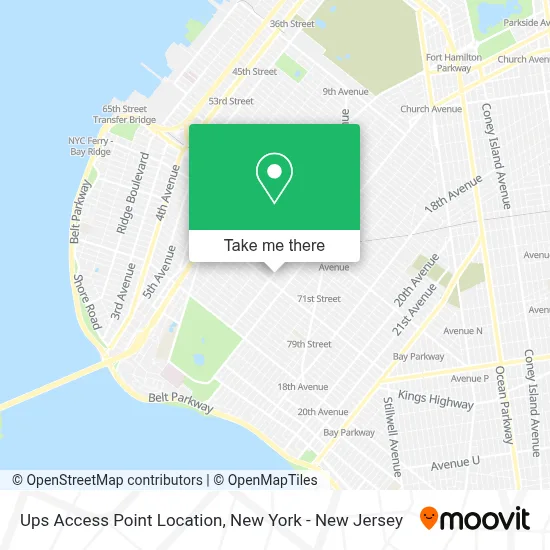 Ups Access Point Location map