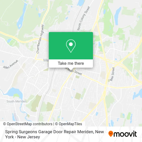 Spring Surgeons Garage Door Repair Meriden map