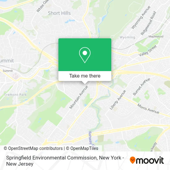 Springfield Environmental Commission map