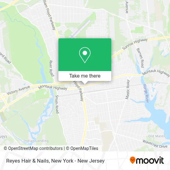 Reyes Hair & Nails map