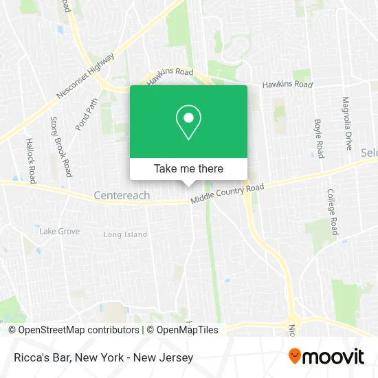 Ricca's Bar map
