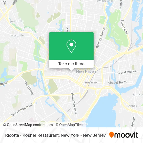 Ricotta - Kosher Restaurant map