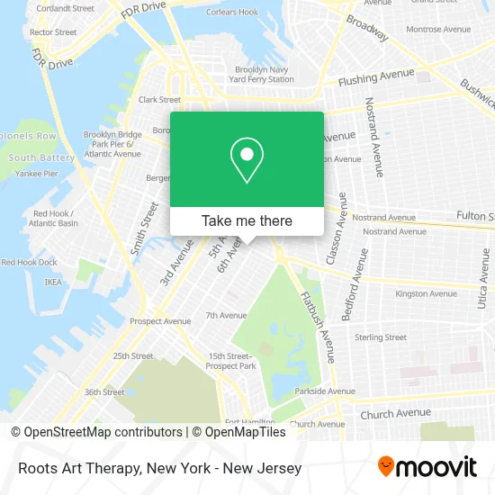 Roots Art Therapy map