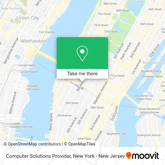 Computer Solutions Provider map