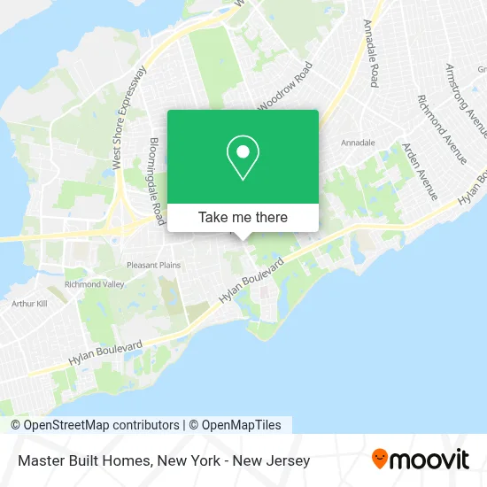 Master Built Homes map