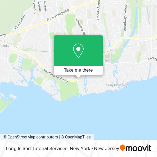 Long Island Tutorial Services map