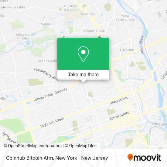 Coinhub Bitcoin Atm map