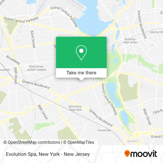 Evolution Spa map