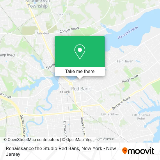 Renaissance the Studio Red Bank map