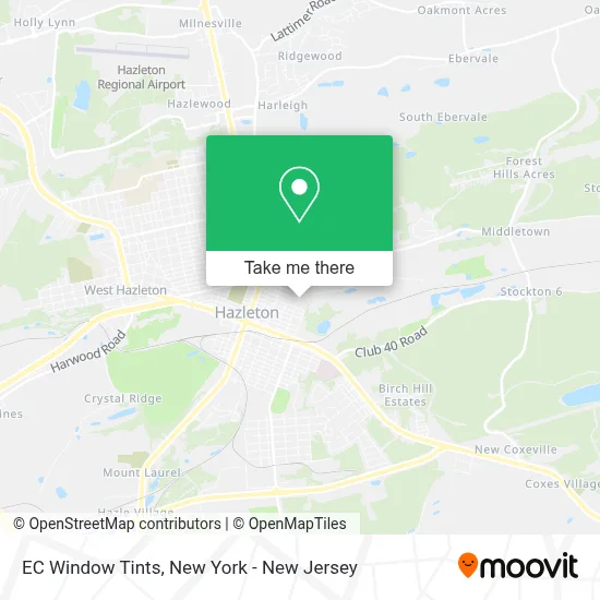 EC Window Tints map