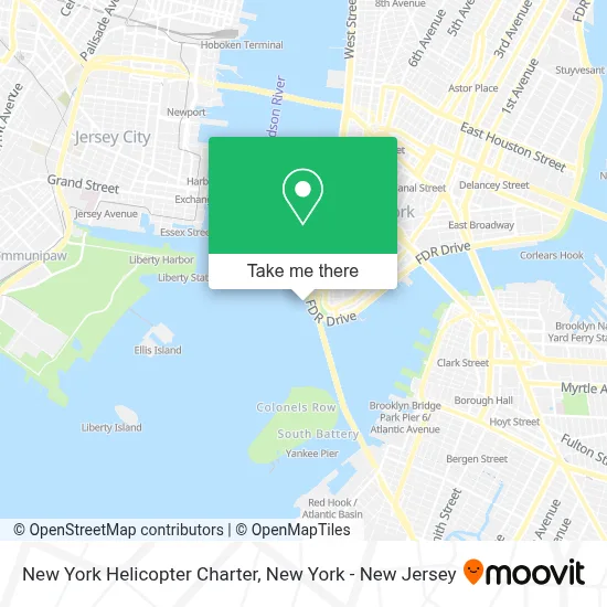 New York Helicopter Charter map