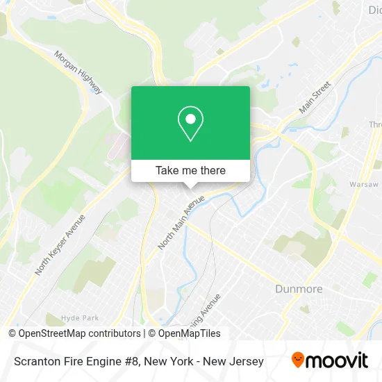 Scranton Fire Engine #8 map