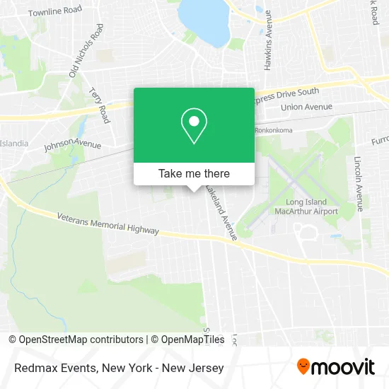 Redmax Events map