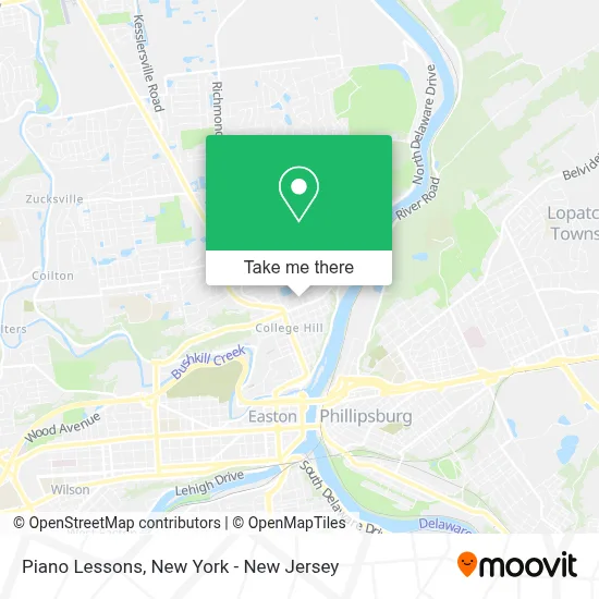 Piano Lessons map