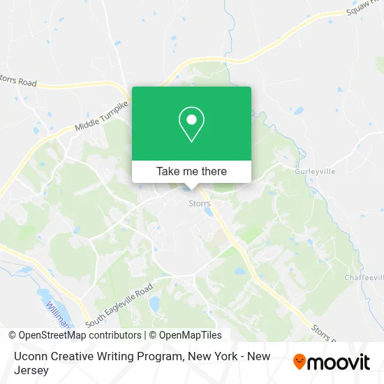 Uconn Creative Writing Program map